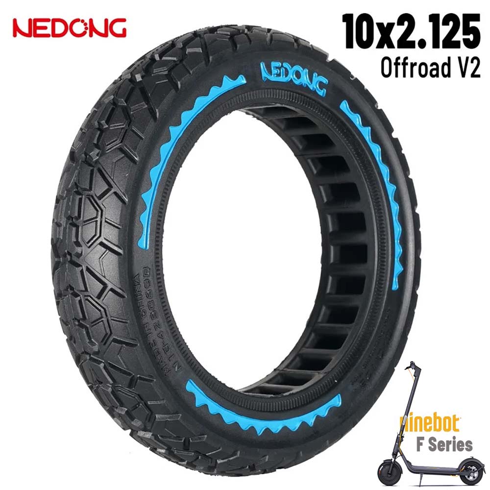 Rueda maciza AZUL offroad 10x2,125-6,5 42,5mm  [Nedong]