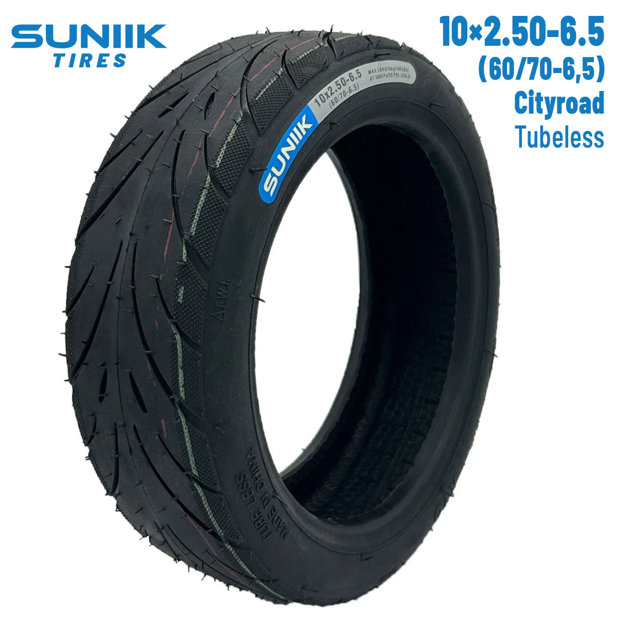 Neumático Tubeless 10x2,50-6,5 Cityroad [Suniik]