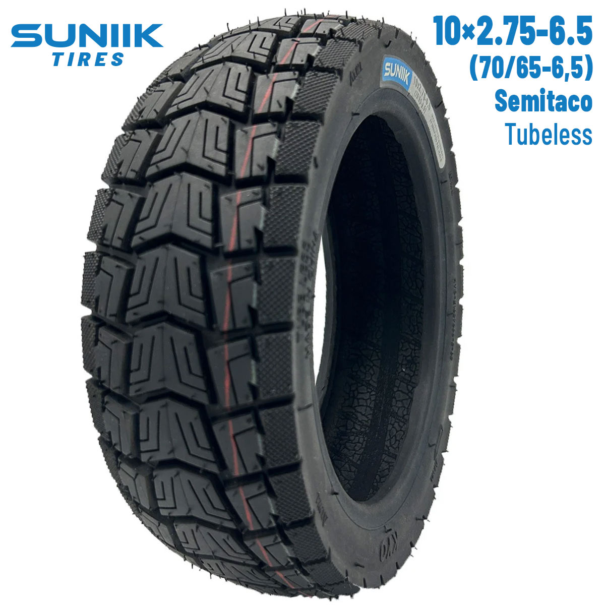 Neumático Tubeless 10x2,75-6,5 (70/65-6,5) Semitaco [Suniik]