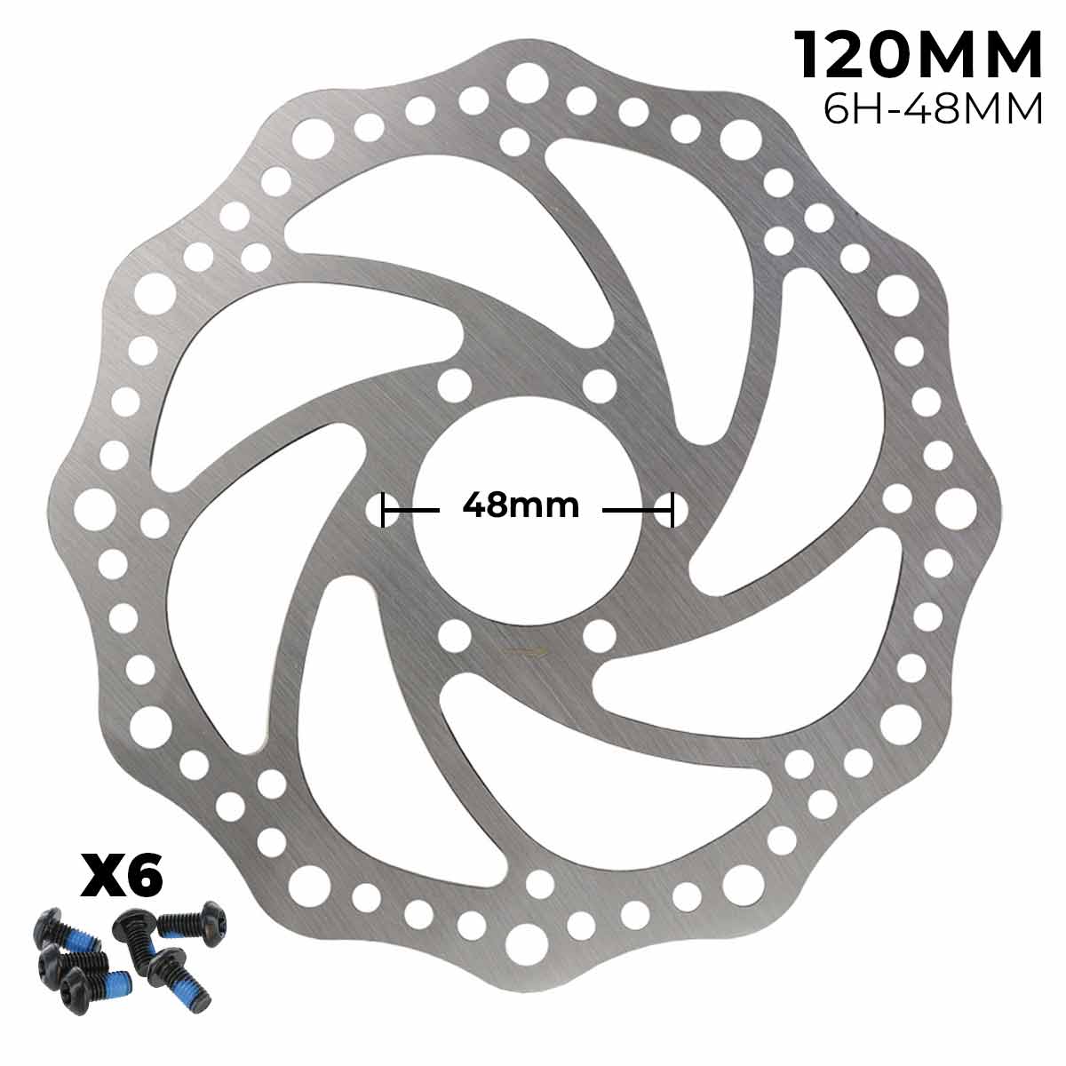 Disco de freno 120mm - Dentado (6H -48MM)
