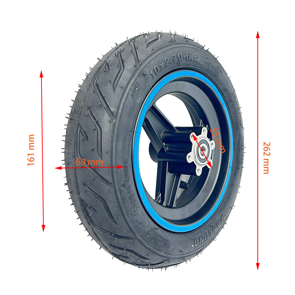 Llanta delantera para Smartgyro Azul (Neumático incluido) - Imagen 2