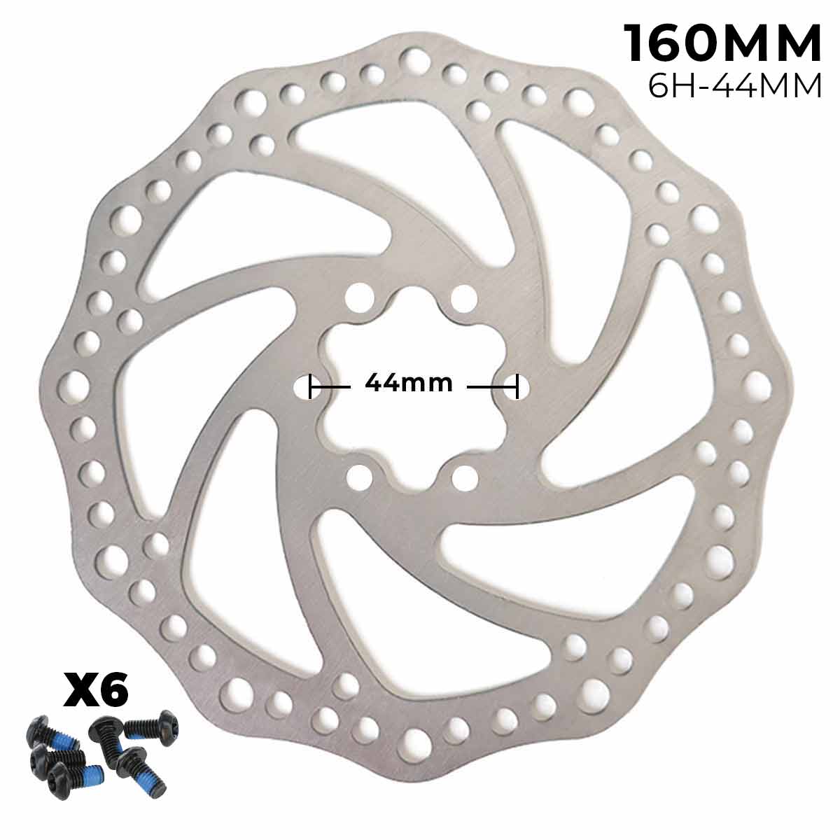Disco de freno 160mm - Dentado (6H -44MM)