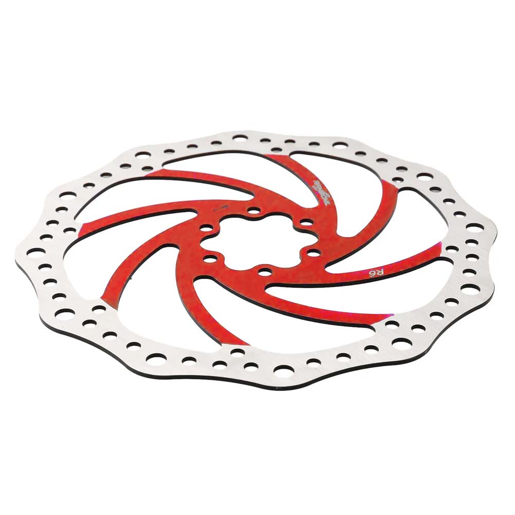 Disco de freno 140mm rojo (Smartgyro / Kugoo y similares) - Dentado (6H -44MM) - Imagen 2
