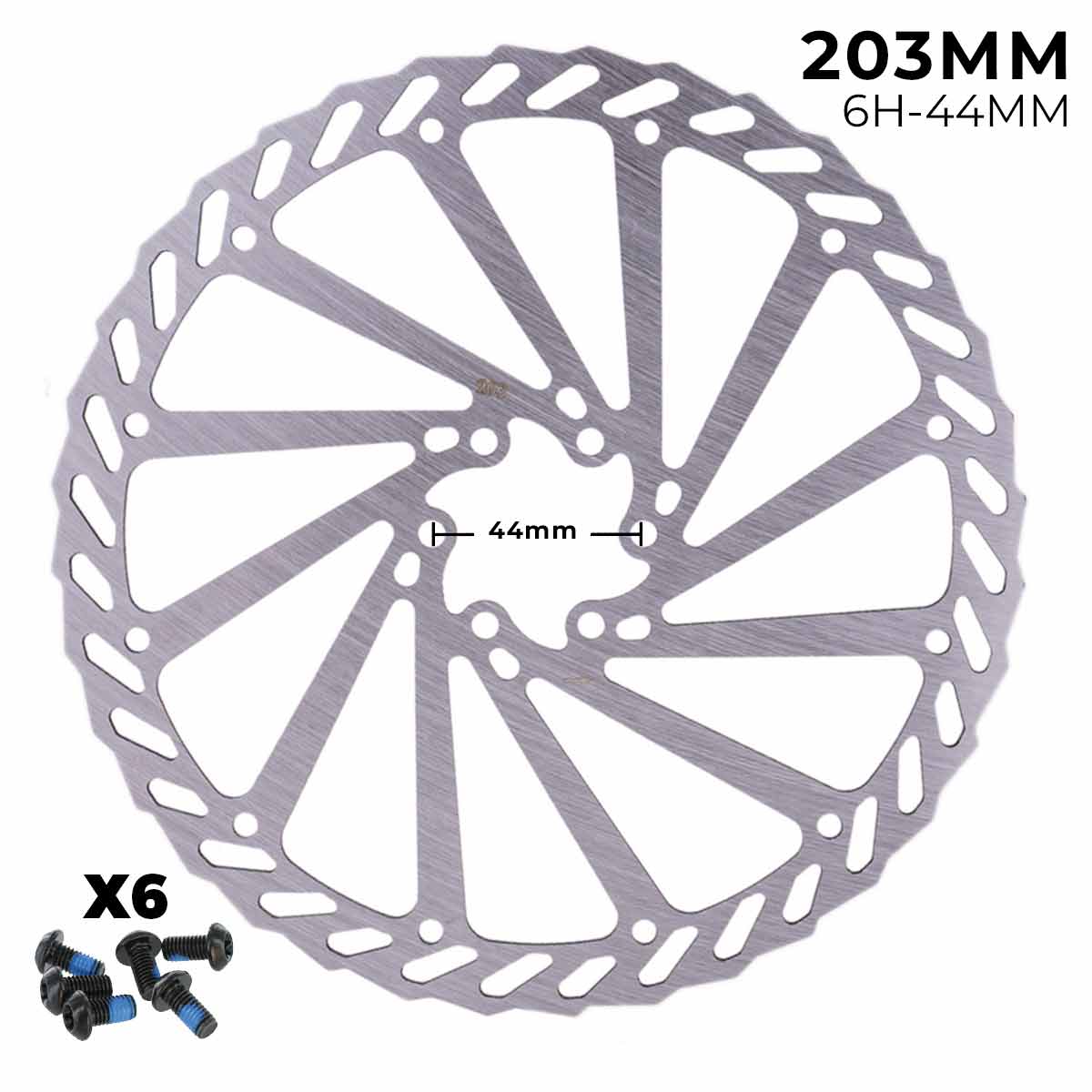 Disco de freno 203mm - Dentado (6H -44MM)