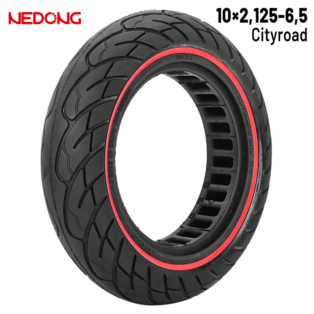 Rueda maciza 10x2,125-6,5 36mm Roja [Nedong]