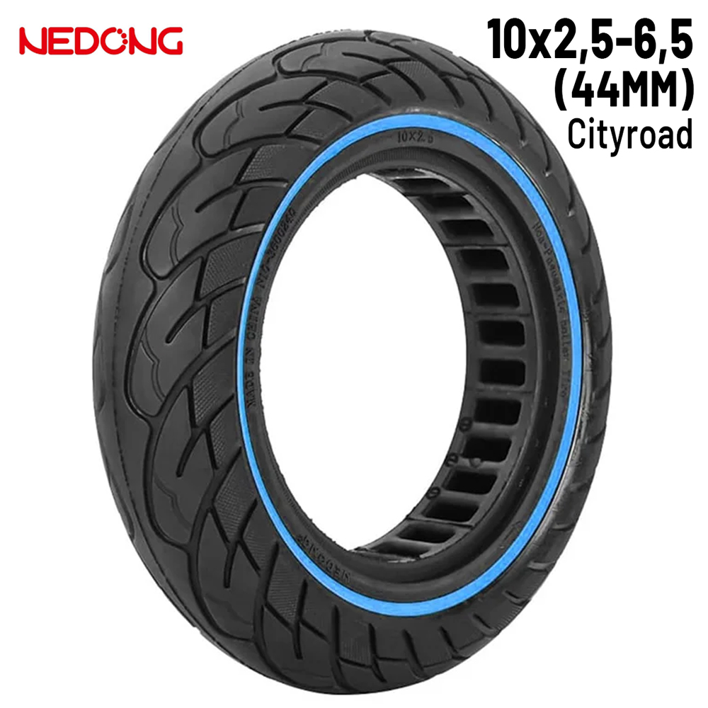 Rueda maciza 10x2,5-6,5 Azul (44MM) [Nedong]