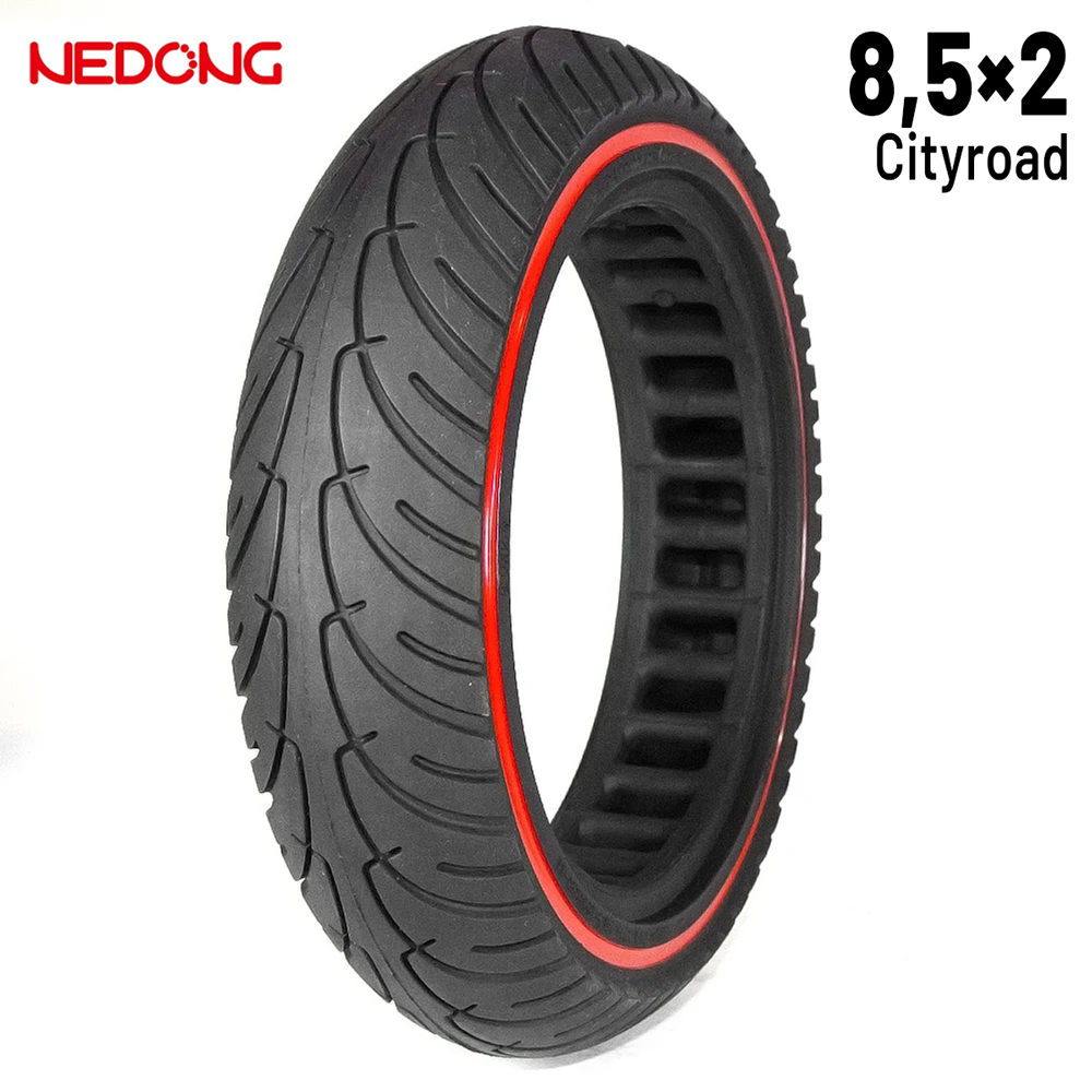Rueda maciza ultraligera 8,5x2 - Línea Roja [Nedong]