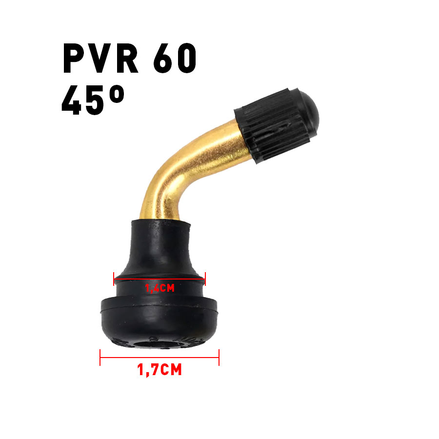 Válvula tubeless PVR 60 (45 grados)