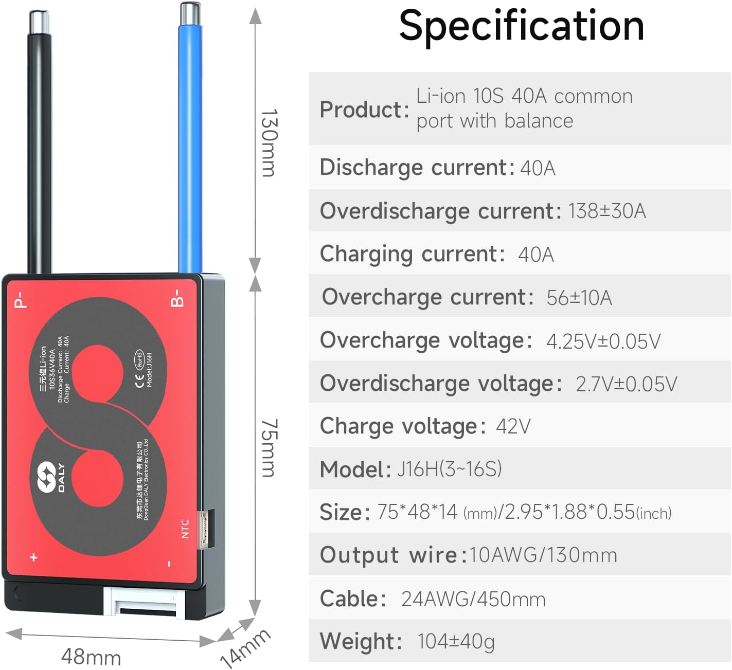 BMS 10S 36V 40A DALY - Nueva generación - Imagen 2