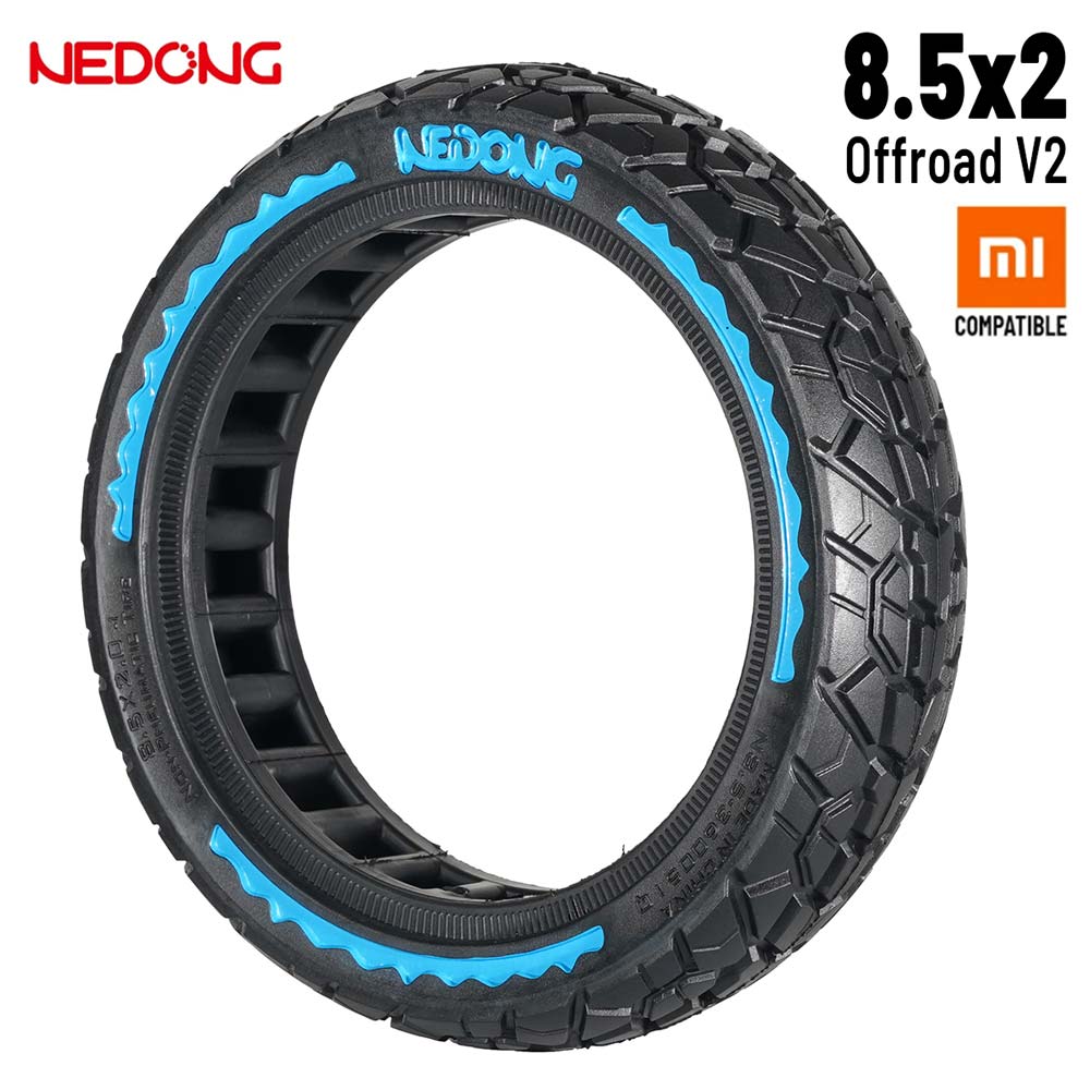 Rueda maciza azul ultraligera 8,5x2 (Versión offroad V2) [Nedong]