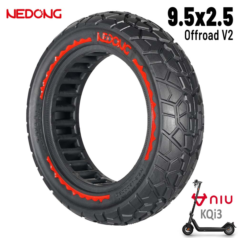 Rueda maciza roja ultraligera 9,5x2,5 (Versión offroad V2) [Nedong]
