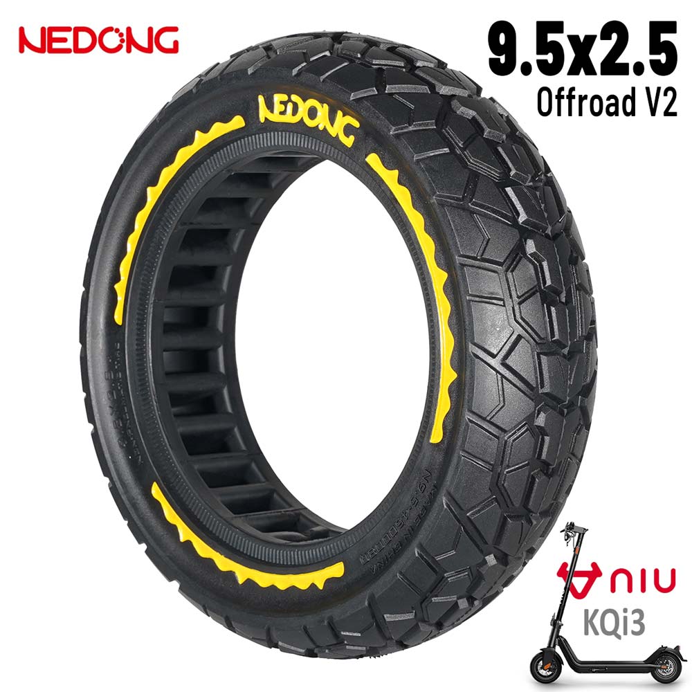Rueda maciza amarilla ultraligera 9,5x2,5 (Versión offroad V2) [Nedong]