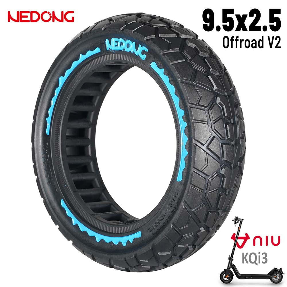 Rueda maciza azul ultraligera 9,5x2,5 (Versión offroad V2) [Nedong]