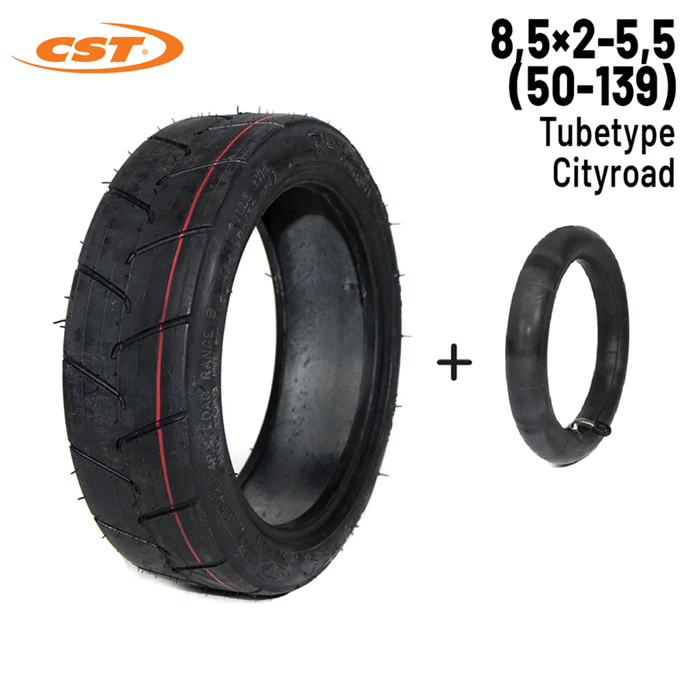 Pack Rueda + cámara de aire 8,5x2-5,5 (50-139) [CST]