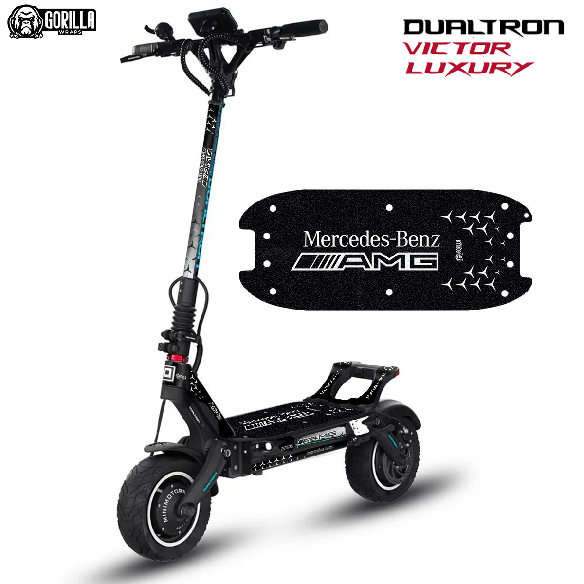 Vinilo con base antideslizante para Dualtron Victor Luxury - Mercedes AMG [Gorilla]