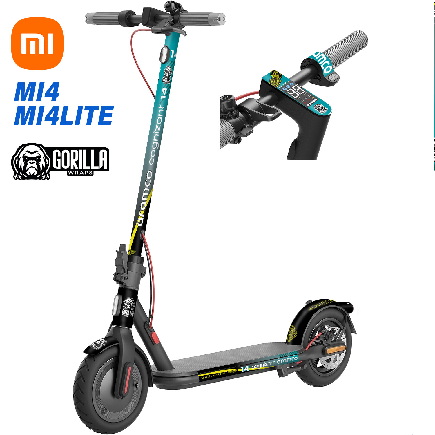 Vinilo para Xiaomi MI4 / MI4 LITE - Aston Martin&Aramco [Gorilla]