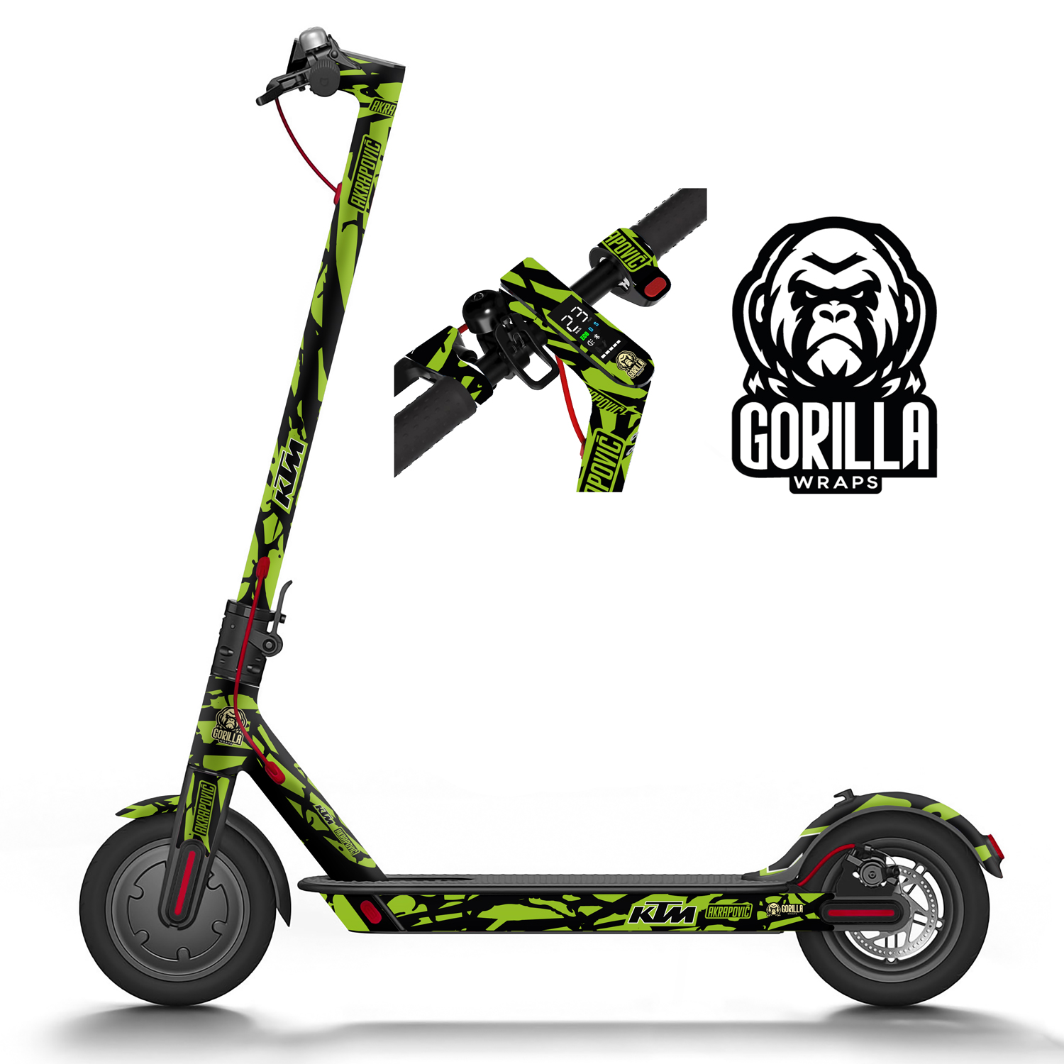 Vinilo para Xiaomi M365, 1S, PRO, PRO 2, MI3 - Verde [Gorilla] - Completo