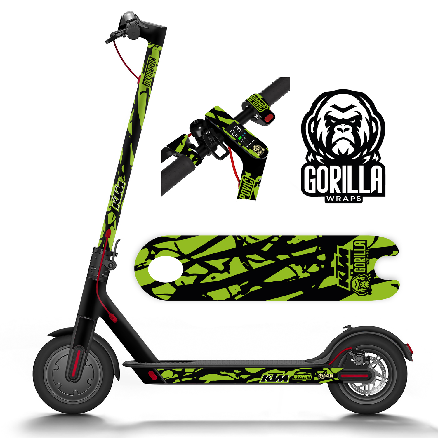 Vinilo para Xiaomi M365, 1S, PRO, PRO 2, MI3 - Verde [Gorilla]