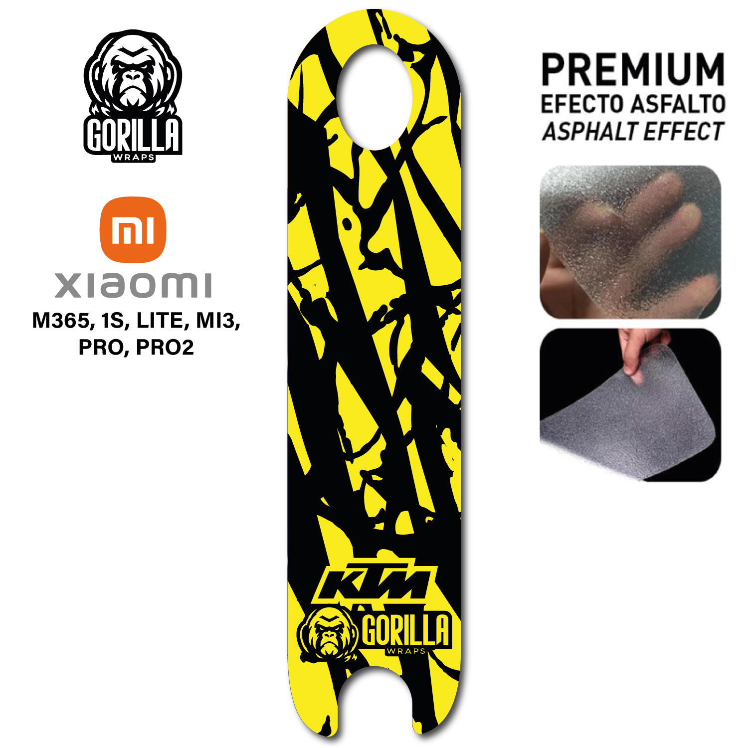 Base antideslizante para Xiaomi M365, 1S, PRO, PRO 2, MI3 - Fluor [Gorilla]