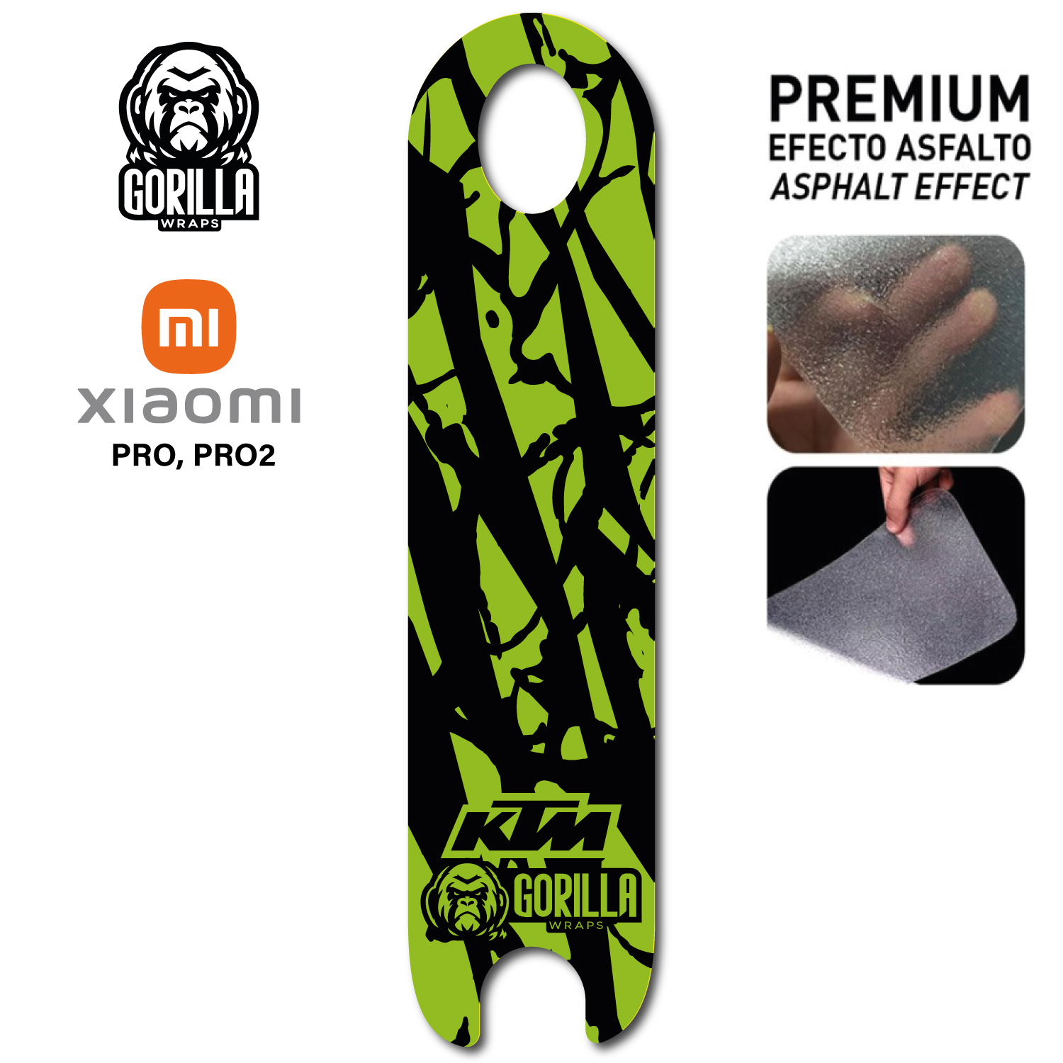 Base antideslizante para Xiaomi M365, 1S, PRO, PRO 2, MI3 - Verde [Gorilla] - Xiaomi PRO