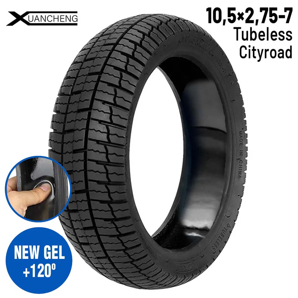 Rueda cubierta 10,5x2,75-7 Tubeless [Xuancheng] (Gel antipinchazos)