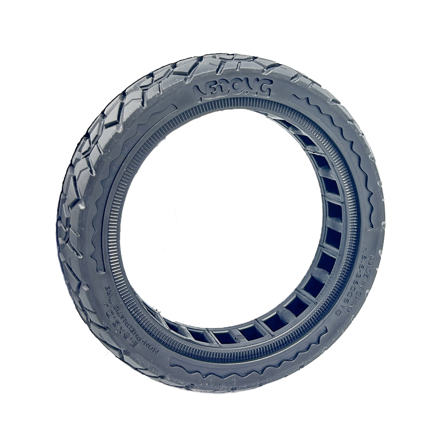 Rueda maciza negro ultraligera 8,5x2 (Versión offroad V2) [Nedong]