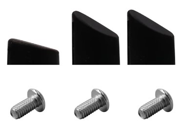 Gomas negras para tornillos del guardabarro trasero para Xiaomi (3 unidades)