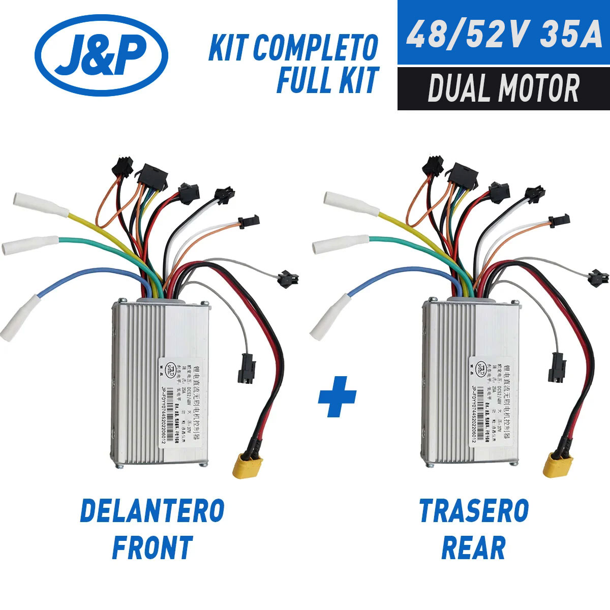 KIT Controladora JP 48/52V 35A – (Delantero + Trasero) [JP]