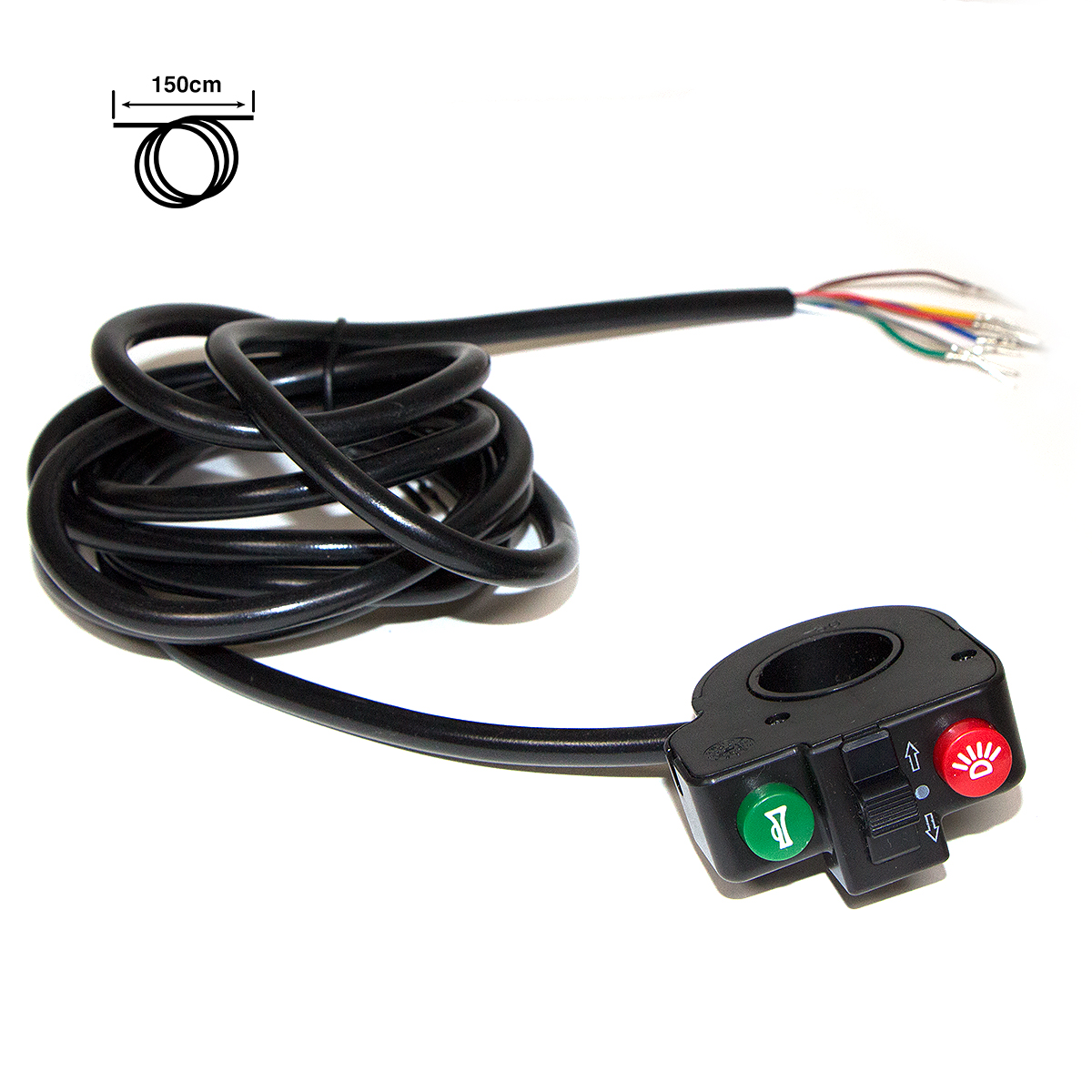 Botonera Mecania Con Intermitente Luz Claxon