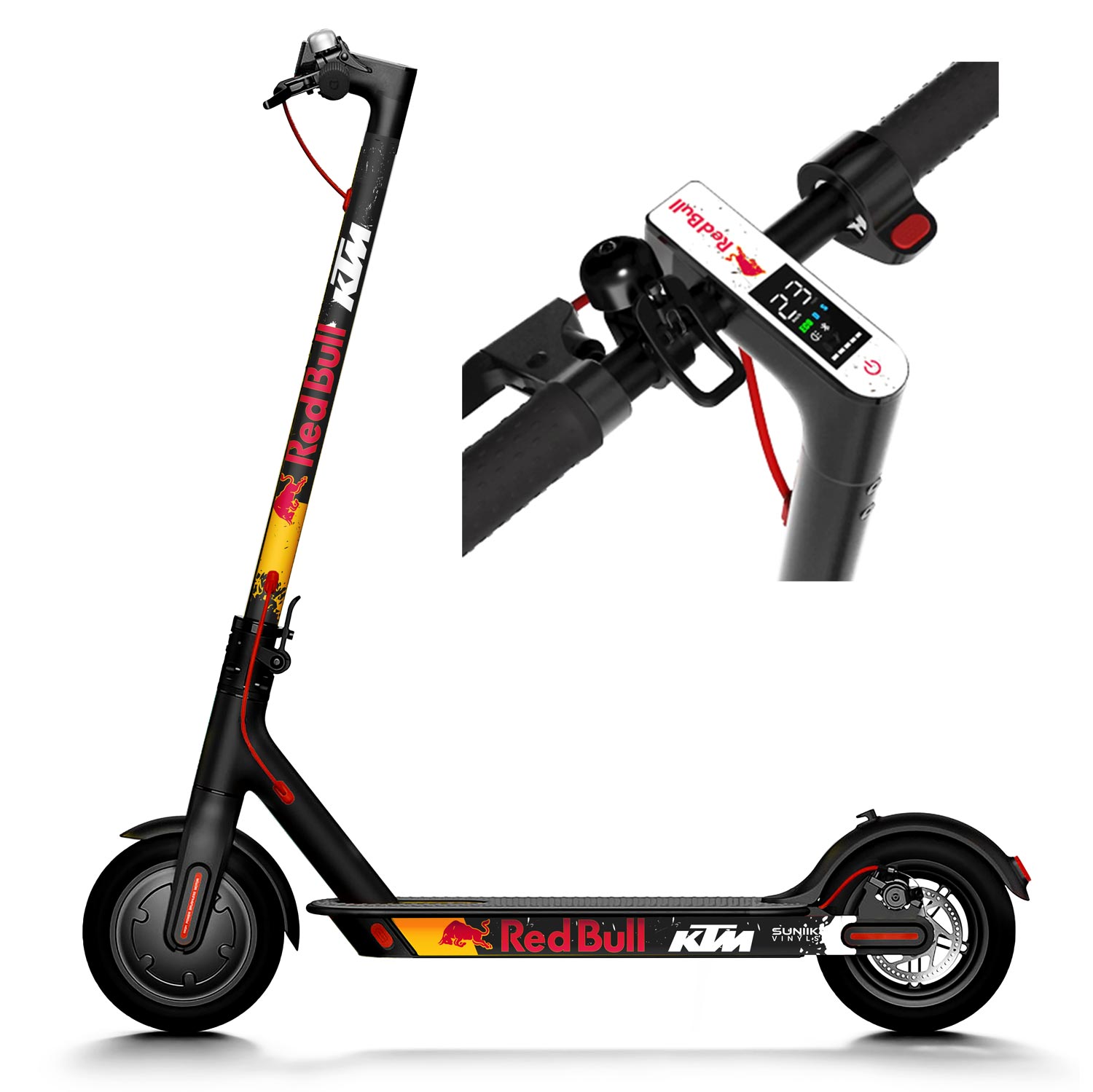 Vinilo X KTM para Xiaomi (Negro) - Kit básico