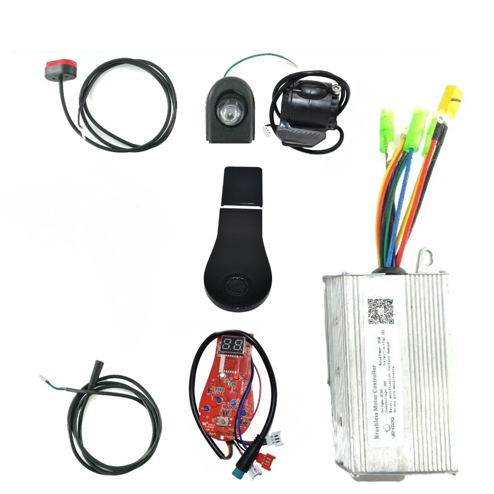 Kit electrónica genérico 36V - Tipo Brigmton (Display + Controladora + Cableado + acelerador + luces delanteras y traseras) [Suniik]